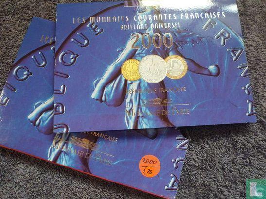 Frankrijk jaarset 2000, Postzegels en Munten, Munten | Europa | Niet-Euromunten, Setje, Frankrijk, Verzenden