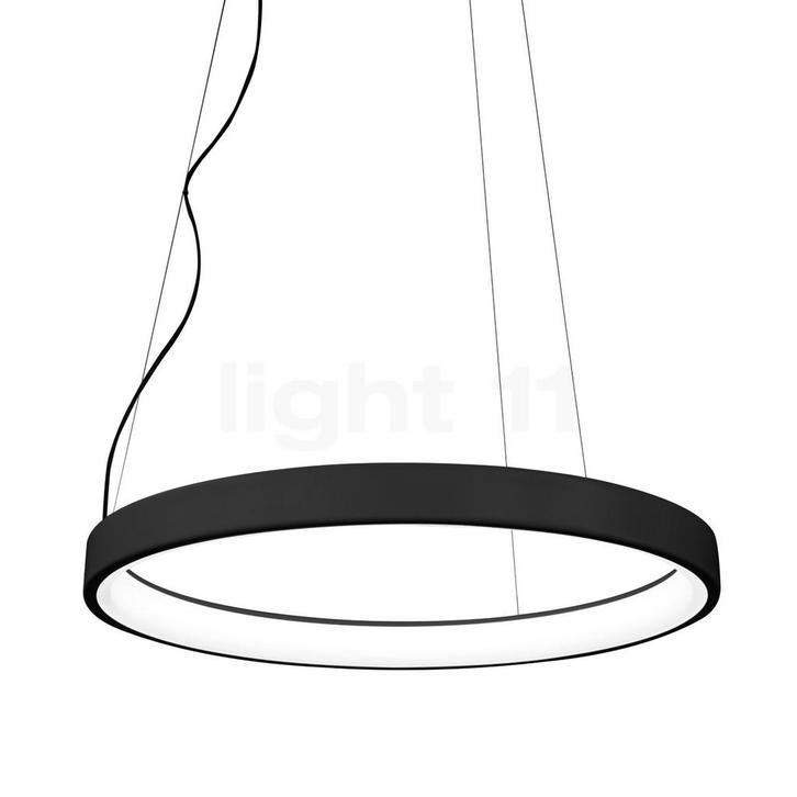 Martinelli Luce Lunaop Sospensione LED, zwart - ø¸80 cm -, Huis en Inrichting, Lampen | Hanglampen, Nieuw, Verzenden
