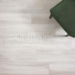 Keramisch parket volte wit whitewash 23x120 gerectificeerd, Ophalen of Verzenden, Nieuw, Keramiek, 10 m² of meer
