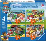 Paw Patrol Puzzel (4 in a box) | Ravensburger - Puzzels, Kinderen en Baby's, Speelgoed | Kinderpuzzels, Nieuw, Verzenden