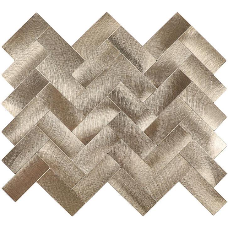 Zelfklevend Mozaiek Visgraat Goud, Huis en Inrichting, Woonaccessoires | Wanddecoraties, Nieuw, Ophalen of Verzenden