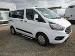 Ford Transit Custom 2.0 TDCI 110PK, L1H1, Airco, Combi-9 Per, Stof, Gebruikt, Euro 6, Wit