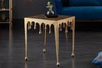 Extravagante salontafel LIQUID LINE L 46cm goud, Ophalen of Verzenden, Nieuw