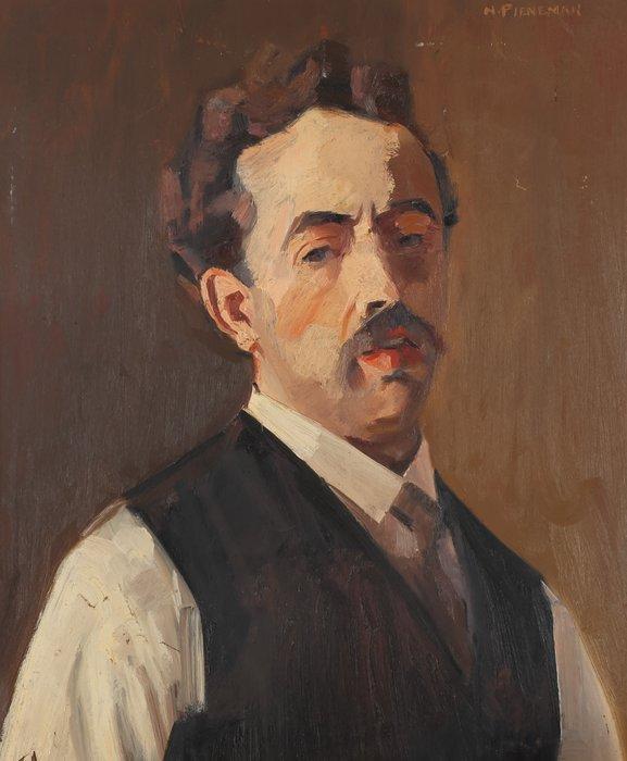 Nicolaas Pieneman (1880-1938) - Zelfportret, Antiek en Kunst, Kunst | Schilderijen | Klassiek