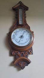 Barometer - Eikenhout/Glas/Kwik, Antiek en Kunst