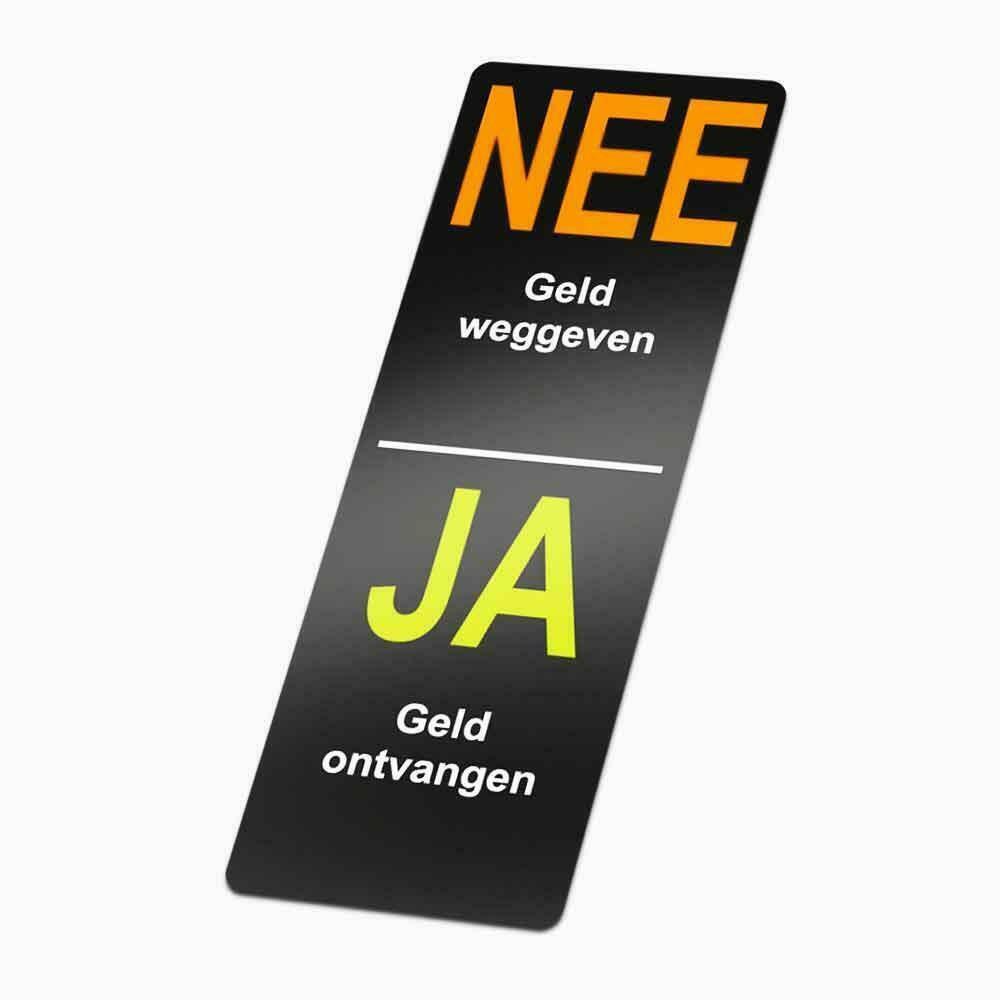 Fragiel halfgeleider periodieke ≥ Nee Ja colportage sticker *Nieuw — Stickers en Plaatjes — Marktplaats