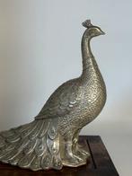 Beeld, Pauw - 21.5 cm - Brons, Antiek en Kunst