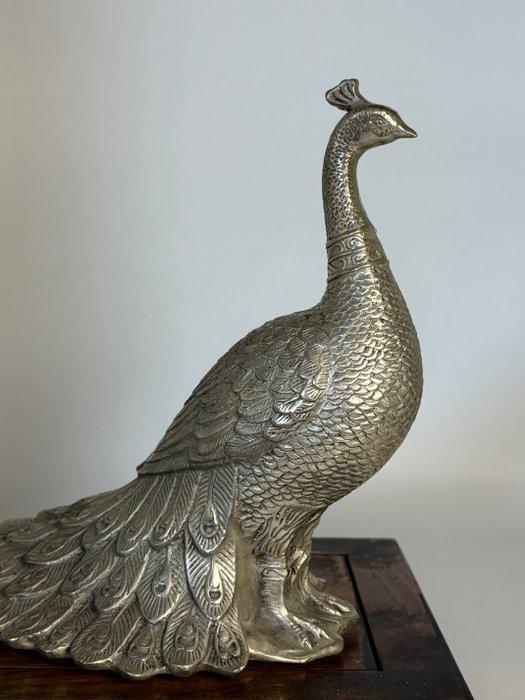 Beeld, Pauw - 21.5 cm - Brons, Antiek en Kunst, Curiosa en Brocante