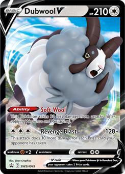 Dubwool V swsh-049 Sword&Shield Promos, Hobby en Vrije tijd, Verzamelkaartspellen | Pokémon, Losse kaart, Nieuw, Foil, Ophalen of Verzenden