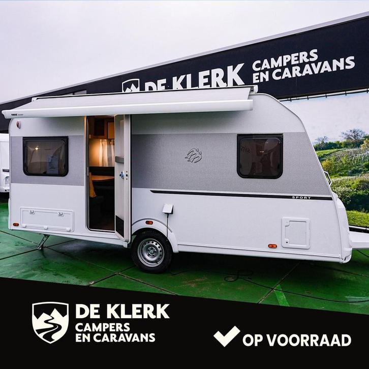 Knaus SPORT 450 FU gas uitvoering, Caravans en Kamperen, Caravans, tot en met 4, 1000 - 1250 kg, Knaus, Ophalen