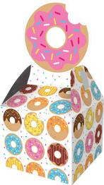 Donut Uitdeelbox 23cm 8st, Hobby en Vrije tijd, Feestartikelen, Verzenden