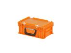 Koffer - 300 x 200 x H 133 mm - oranje - stapelbak met, Ophalen of Verzenden, Nieuw