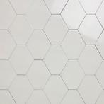 Wandtegel scale benzene hexagon 6-hoekig licht grijs, Nieuw, Ophalen of Verzenden, 10 m² of meer, Wandtegels