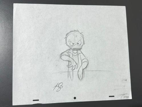 Walt Disney - Originele animatietekening van Huey - Quack, Boeken, Strips | Comics