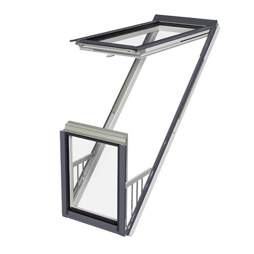Fakro Balkondakraam Galeria FGU-X 94x255 cm, Doe-het-zelf en Verbouw, Glas en Ramen, Dakraam, Nieuw, Dubbelglas, Verzenden