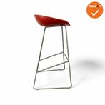 Barkruk - HAY- about a stool - Rood gestoffeerd - chroom..., Werkplek, Ophalen of Verzenden, Gebruikt, Overige typen