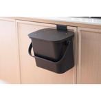 Practo Home compostemmertje 5 ltr - antraciet, Huis en Inrichting, Woonaccessoires | Prullenbakken, Verzenden, Nieuw
