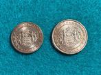 Monaco. 2 Cent / 5 Cent 2001 (2 Münzen)  (Zonder, Postzegels en Munten, Munten | Europa | Euromunten