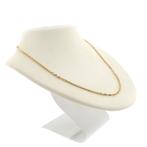 Bicolor fantasie/anker schakel ketting | 45,5 cm, Sieraden, Tassen en Uiterlijk, Kettingen, Ophalen of Verzenden, Gebruikt, Overige kleuren