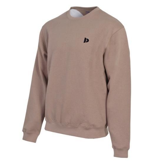 Donnay Donnay Heren - Fleece Crew Sweater Dean - Taupe Grey, Kleding | Heren, Truien en Vesten, Nieuw, Verzenden