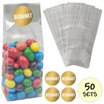 Fako Bijoux® - Uitdeelzakjes Met Sluitstickers - 50 Stickers, Verzenden, Nieuw