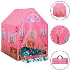 vidaXL Kinderspeeltent met 250 ballen 69x94x104 cm roze, Verzenden, Nieuw