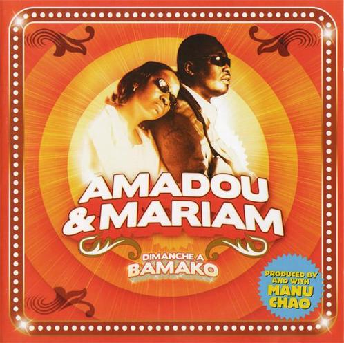 cd - Amadou &amp; Mariam - Dimanche A Bamako, Cd's en Dvd's, Cd's | Wereldmuziek, Zo goed als nieuw, Verzenden