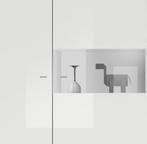Benvenuto Design Bex Hoogglans Wit Opbergkast, Huis en Inrichting, Kasten | Wandmeubels, Ophalen of Verzenden, Nieuw