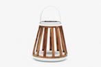 SUNS Kate buitenlamp solar matt white - natural teak