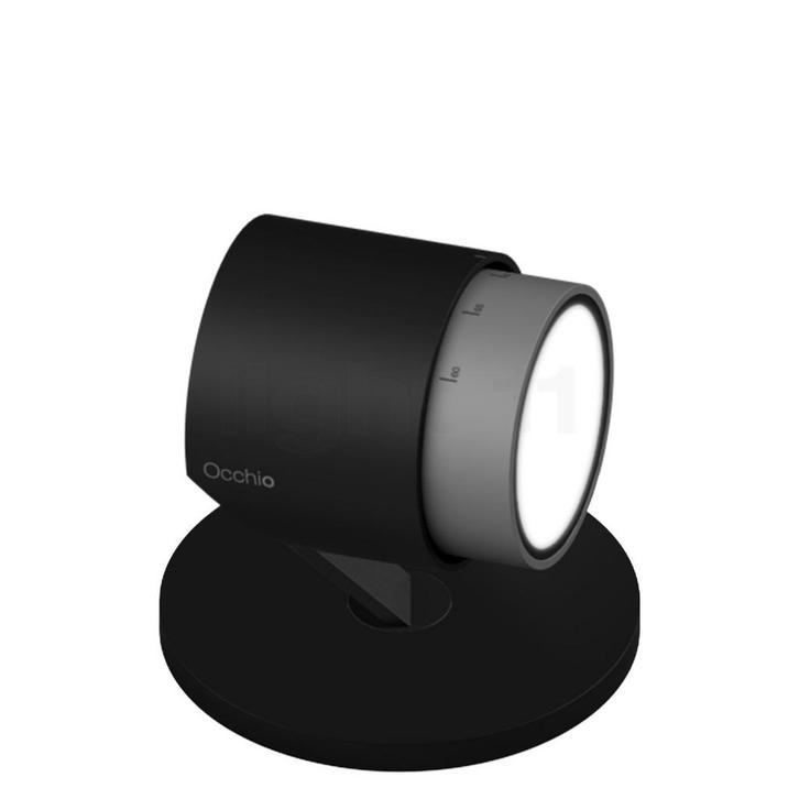 Occhio Lui Basso Zoom Tafellamp LED, kop zwart mat/body zwar, Huis en Inrichting, Lampen | Tafellampen, Nieuw, Verzenden