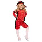 Pietenpak Rufo Rood/Zwart Kind, Kleding | Dames, Carnavalskleding en Feestkleding, Ophalen of Verzenden, Nieuw