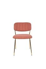 Eetkamerstoel - Mascot - Roze/Goud - House of Rebels, Huis en Inrichting, Stoelen, Verzenden, Nieuw