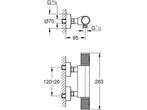 GROHE Precision Feel Thermostatische Douchekraan - 12 cm -, Verzenden, Zo goed als nieuw