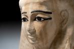 Oude Egypte, late periode Houten begrafenismasker, 54 x 50 x
