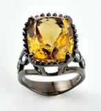 Citrien - Zilver - Ring - Uniek, Antiek en Kunst