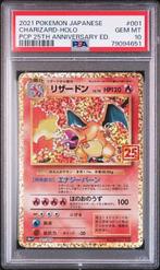 PSA 10 Charizard 25th Anniversary Japanese Pokemon Card Card, Hobby en Vrije tijd, Verzamelkaartspellen | Pokémon, Nieuw