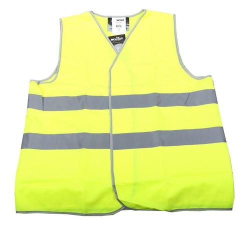 Veiligheidsvest M-Wear 0165 maat M/L - Verkeersvest  fluor, Zakelijke goederen, Kantoor en Winkelinrichting | Magazijn, Stelling en Opslag