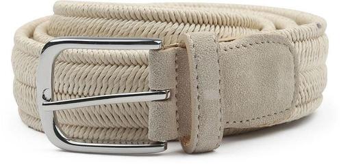 Profuomo Waxed Geweven Riem Ecru maat 105 Heren, Kleding | Heren, Riemen en Ceinturen, Wit, Nieuw, Echt leder, Verzenden