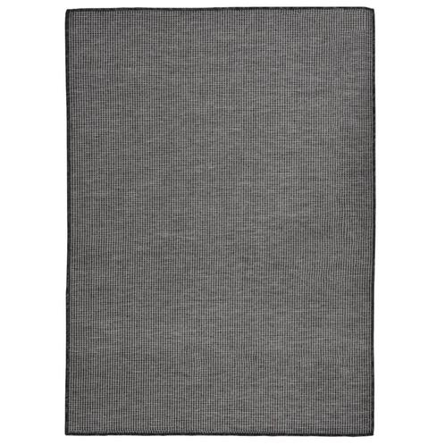 vidaXL Buitenkleed platgeweven 200x280 cm grijs, Huis en Inrichting, Stoffering | Tapijten en Kleden, Grijs, Nieuw, Verzenden