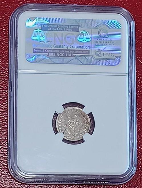 Zuid-Afrika. 3 Pence 1958 - NGC PF65 - RARE MINTAGE 985, Postzegels en Munten, Munten | Europa | Niet-Euromunten