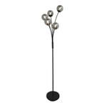 Design vloerlamp grijs, Stacy, met schakelaar, Huis en Inrichting, Lampen | Vloerlampen, Design, Nieuw, Ophalen of Verzenden, Glas