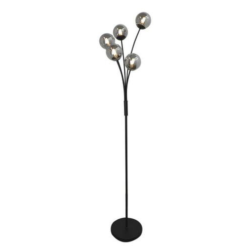 Design vloerlamp grijs, Stacy, met schakelaar, Huis en Inrichting, Lampen | Vloerlampen, Nieuw, Glas, 150 tot 200 cm, Ophalen of Verzenden