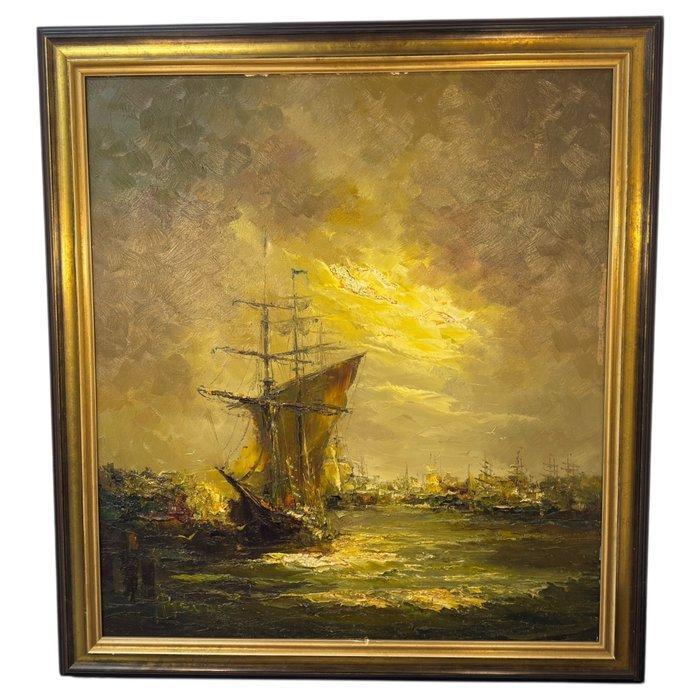 Johannes Bevort(1917-1996) - Meerlandschaft, Antiek en Kunst, Kunst | Schilderijen | Klassiek