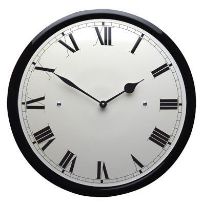 Emaille klok crème met zwarte rand, Verzamelen, Merken en Reclamevoorwerpen, Verzenden