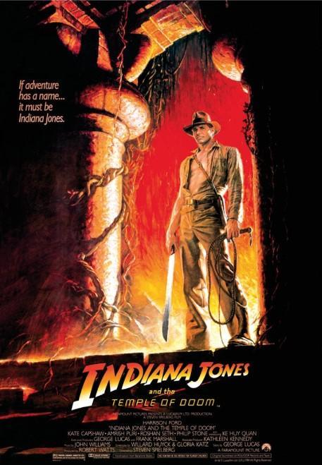 Posters - Poster Indiana Jones - Temple of Doom, Verzamelen, Muziek, Artiesten en Beroemdheden, Zo goed als nieuw, Verzenden