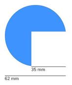 Stootrand foam, model 4 – 1 meter - Polyurethaanschuim (PU), Verzenden