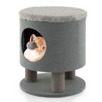 LIVSK Cat Condo Kruk - 3-in-1 Meubel met Krabpalen en Hangen, Verzenden, Nieuw