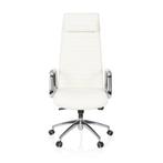 Directiestoel | Met Armleuning | Leder | Ivoor | Ergonomisch, Huis en Inrichting, Bureaus, Verzenden, Nieuw