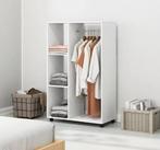 Mobiele Kledingkast met Wielen – Met Roede en 3 Planken, Huis en Inrichting, Kasten | Overige, Verzenden, Nieuw