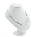 Zilveren vossenstaart schakelketting, Ophalen of Verzenden, Gebruikt, Overige kleuren, Zilver